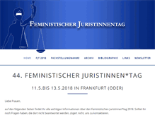 Tablet Screenshot of feministischer-juristinnentag.de